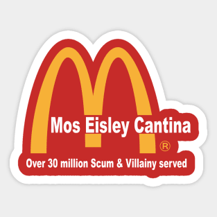 Mos Eisley 30 Million Served Sticker